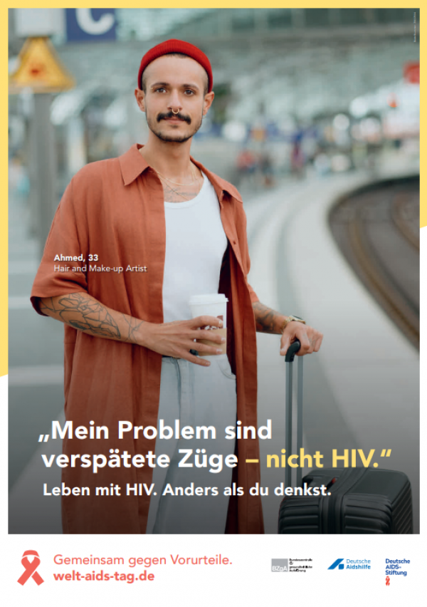 Welt-Aids-Tag 2021: "Mein Problem sind verspätete Züge - nicht HIV