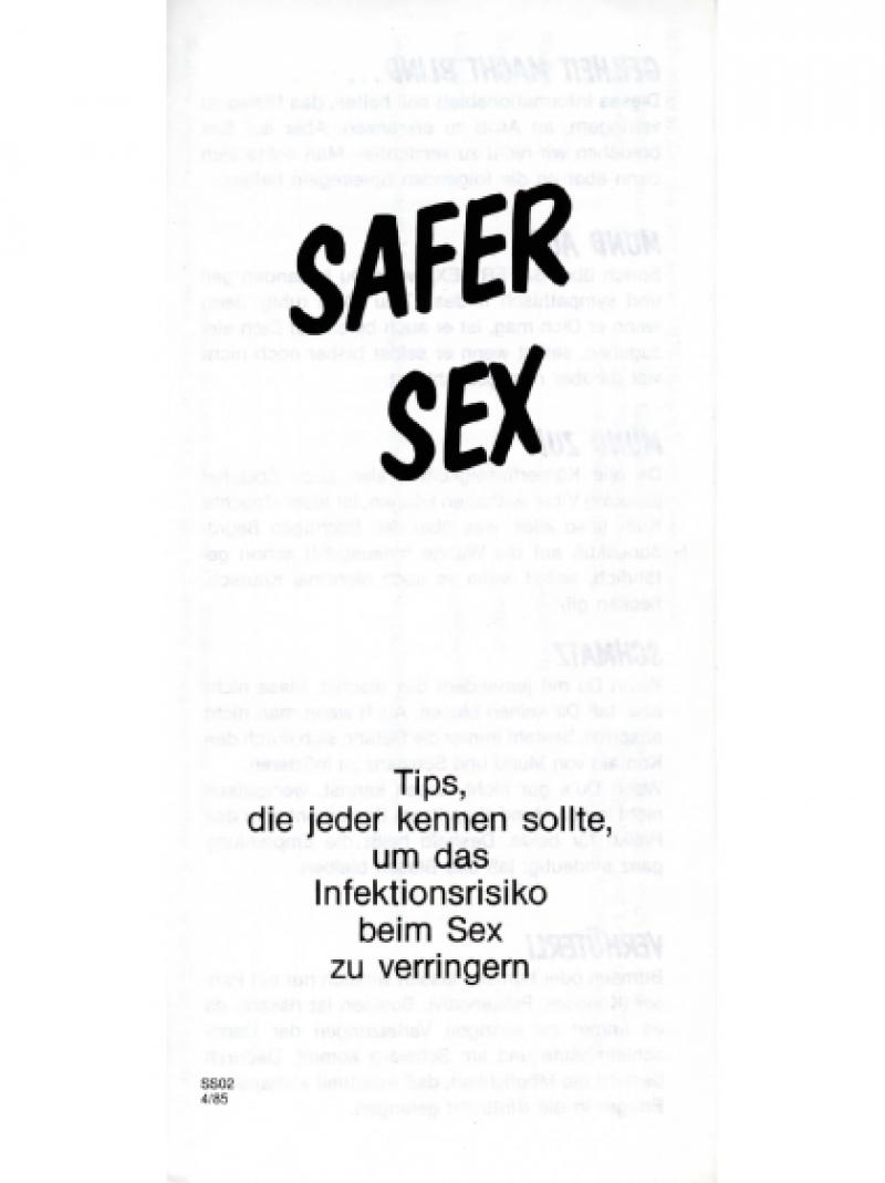 Safer Sex - Tips, die jeder kennen sollte... - 1985
