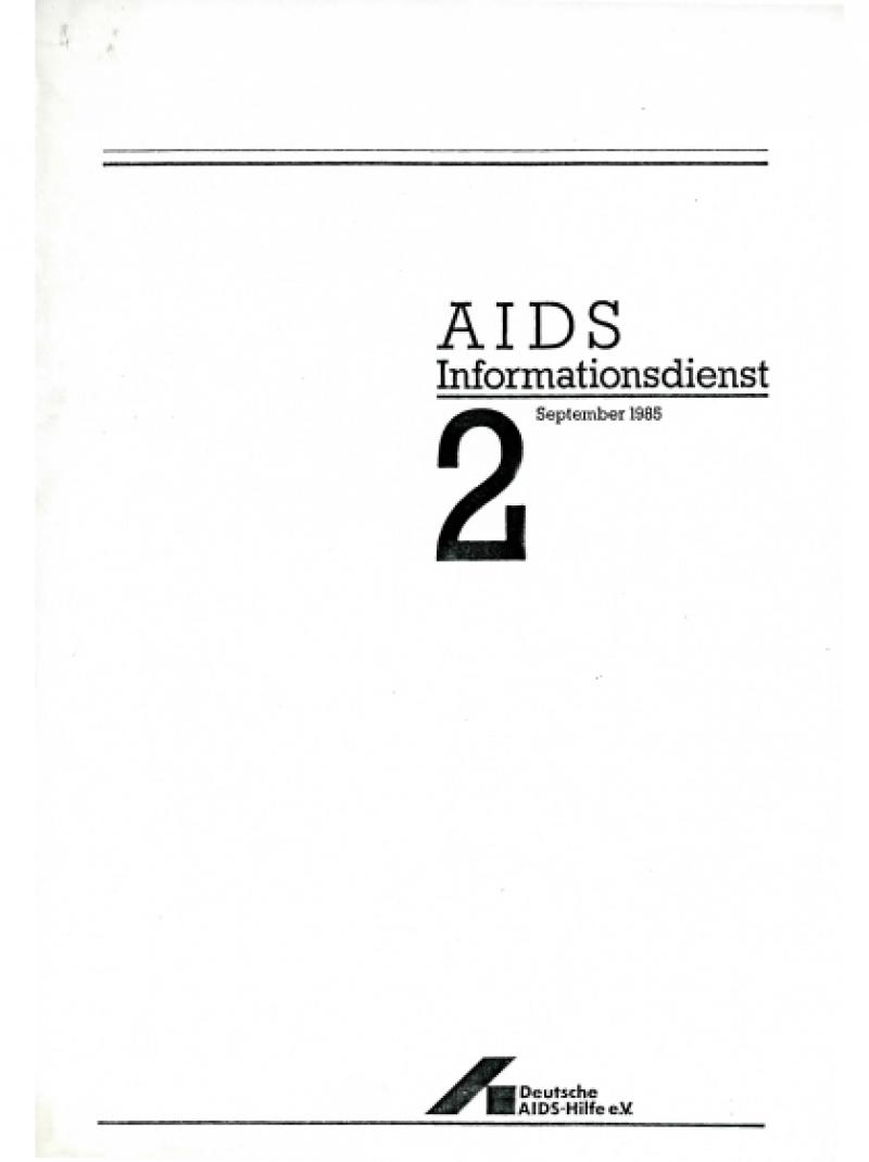 AIDS Informationsdienst Nr.2 September 1985