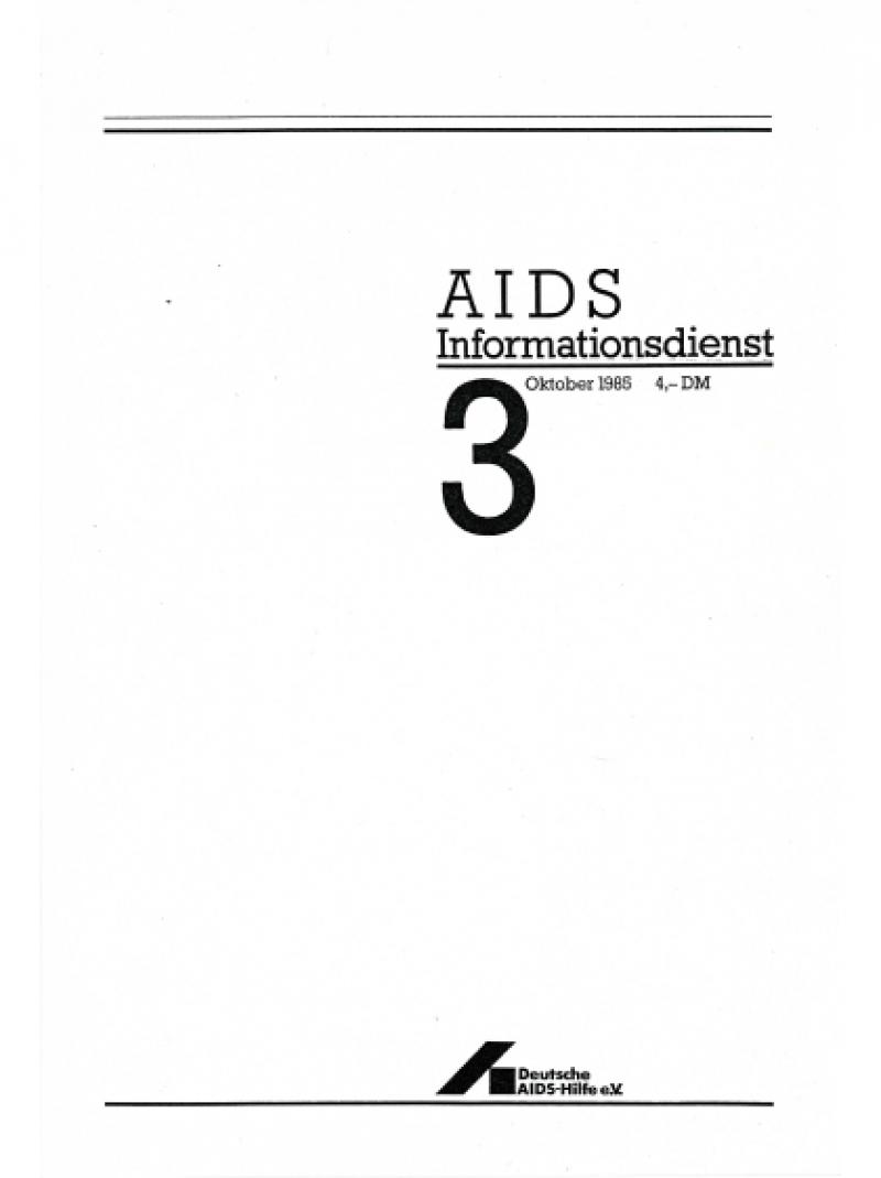 AIDS Informationsdienst Nr.3 Oktober 1985