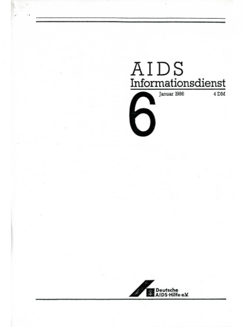 AIDS Informationsdienst Nr.6 Januar 1986