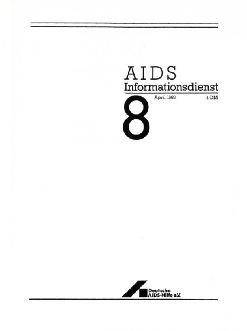 AIDS Informationsdienst Nr.8 April 1986