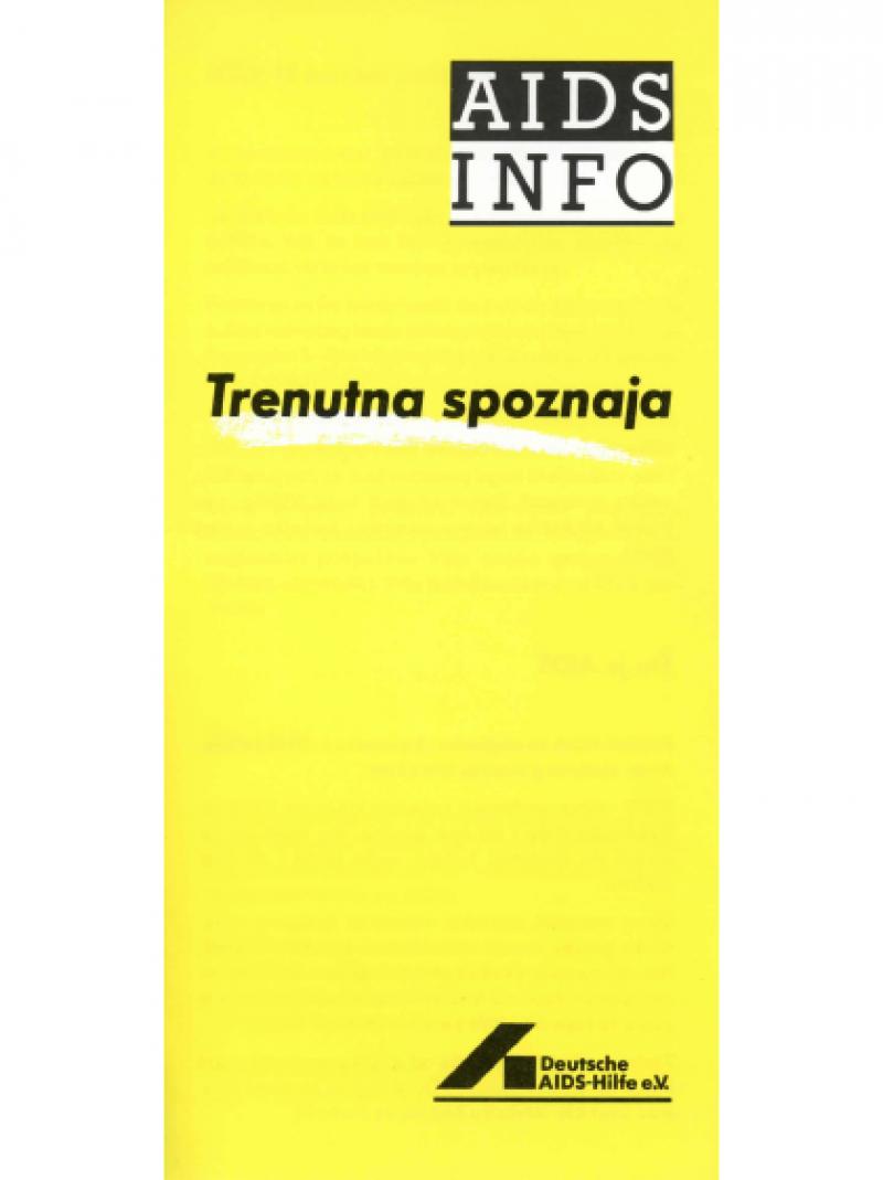 AIDS Info - Heutiger Wissensstand (serbisch/kroatisch) 1986