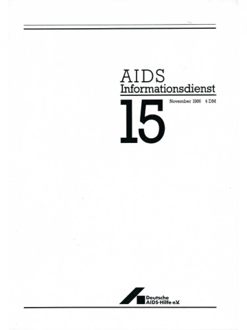 AIDS Informationsdienst Nr.15 November 1986