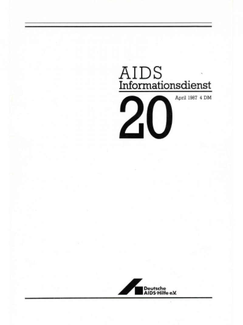 AIDS Informationsdienst Nr.20 April 1987