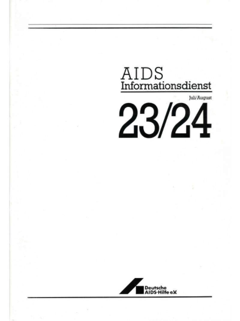 AIDS Informationsdienst Nr.23/24 Juli/August 1987