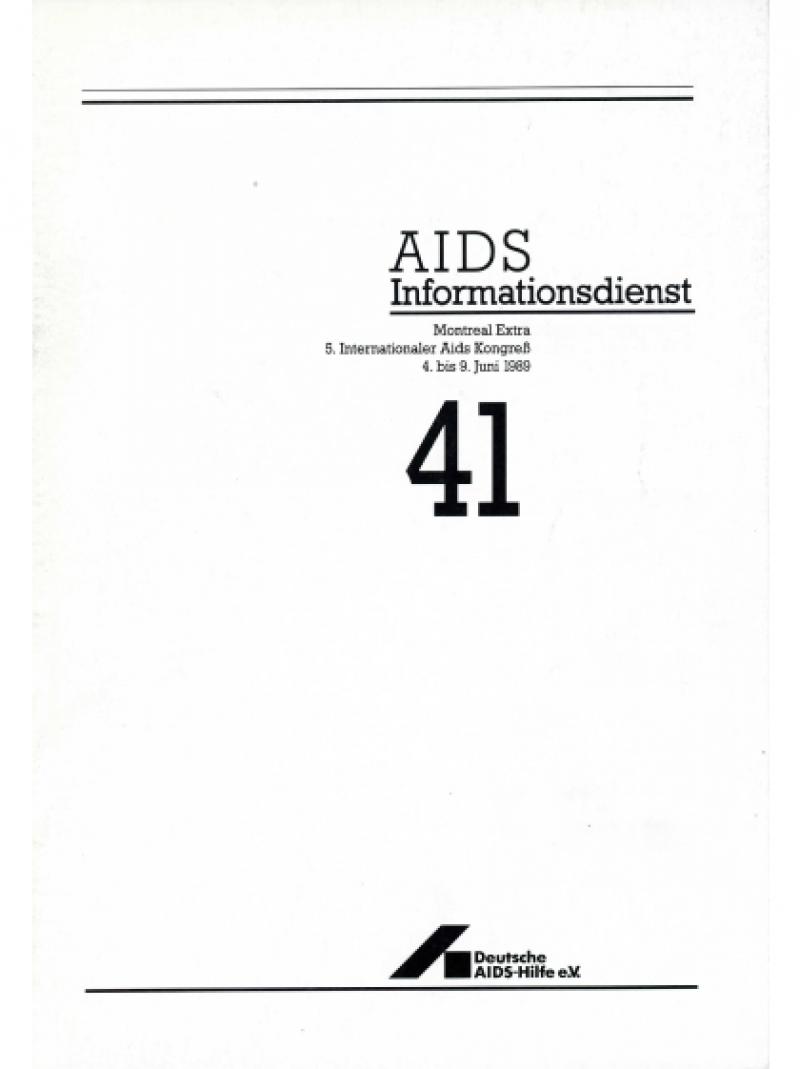 AIDS Informationsdienst Nr.41 Montreal Extra Juni 1989