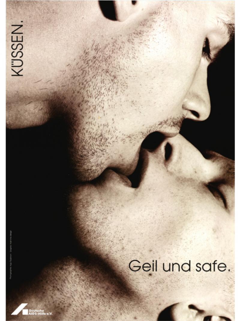 Küssen. Geil und Safe. 1990