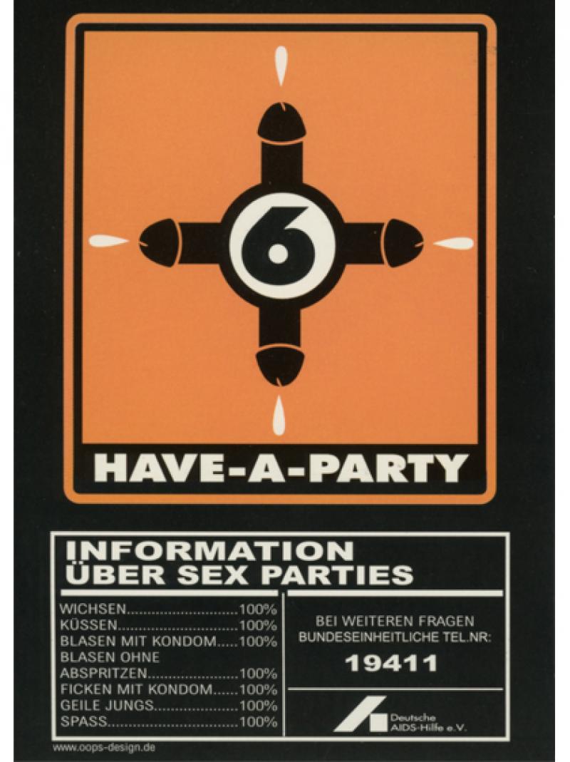 Have-A-Party Klebepostkarte 1998