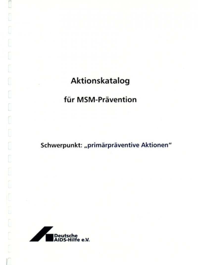 Aktionskatalog für MSM-Prävention 2007