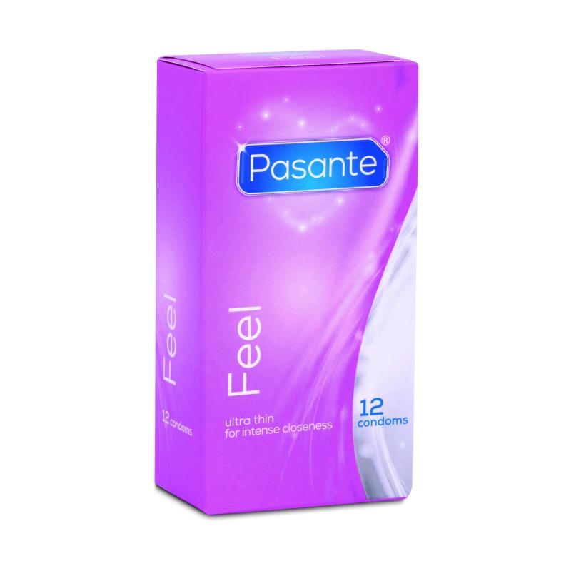 Kondomverpackung, Pasante Sensitive / Feel 12er