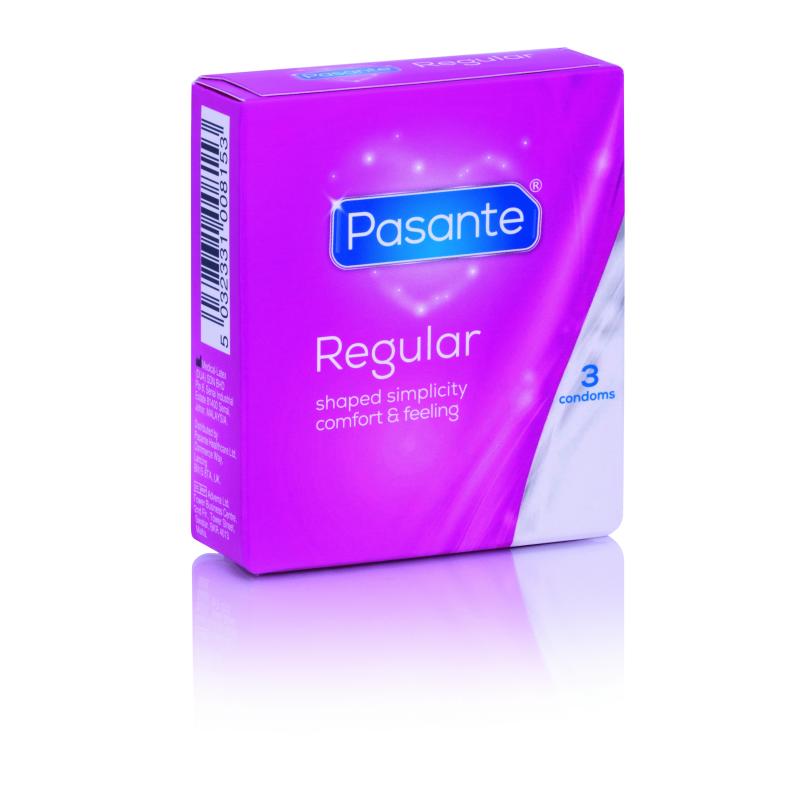 Kondomschachtel, Pasante Regular 3er