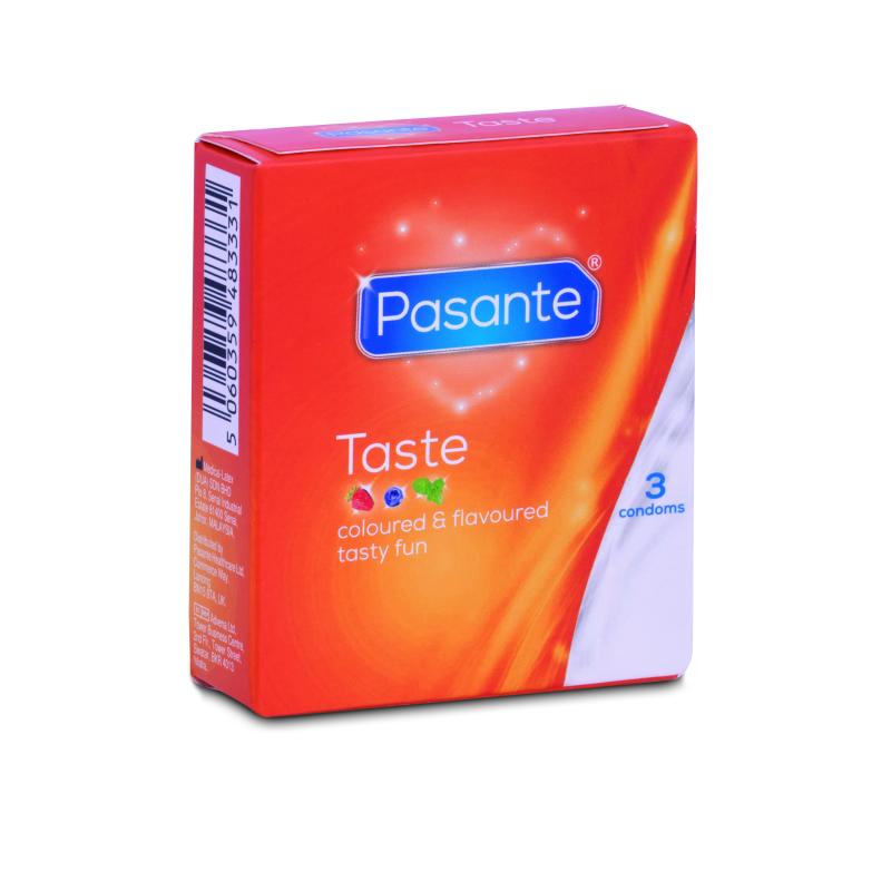 Kondomschachtel, Pasante Taste 3er
