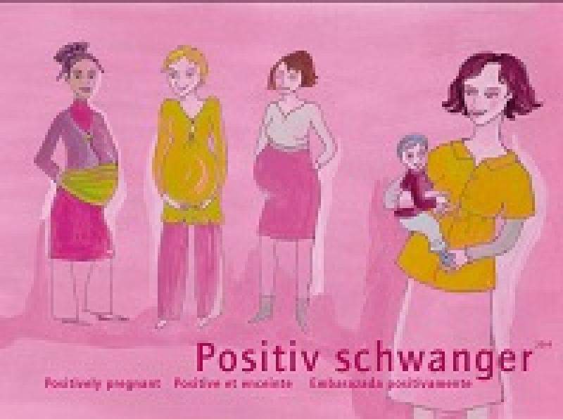 Positiv schwanger (deutsch / englisch / französisch / spanisch)