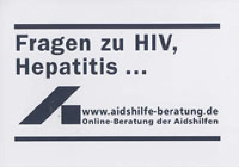Aufkleber Fragen zu HIV,Hepatitis...