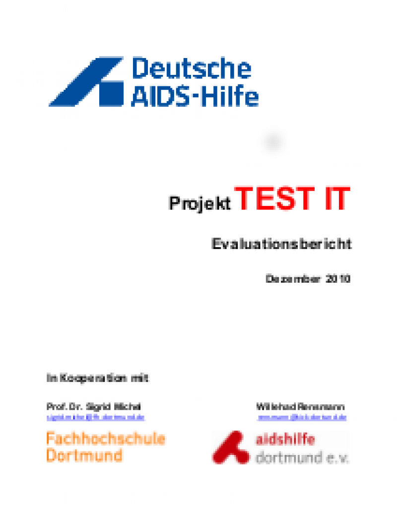 Cover Projekt "Test it" Evaluationsbericht
