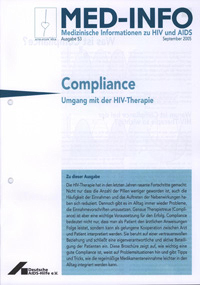 Med-Info Nr. 53 Compliance: Umgang mit der HIV-Therapie