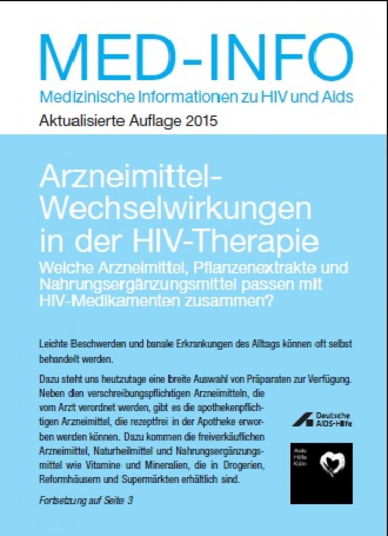 Med-Info Nr. 56 - Arzneimittel-Wechselwirkungen in der HIV-Therapie