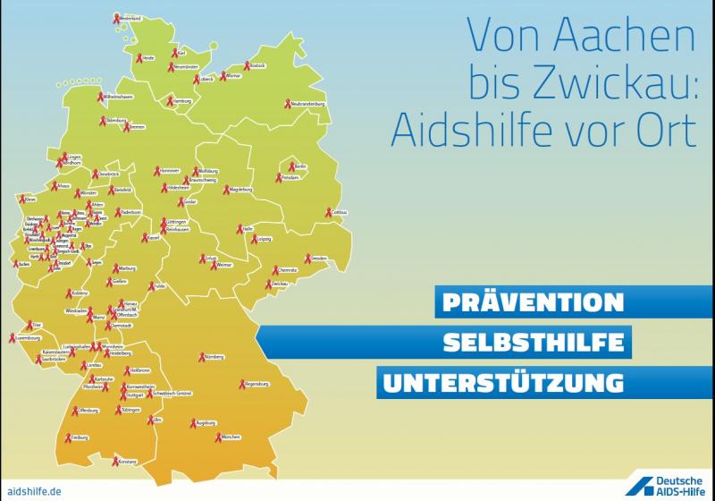 Von Aachen bis Zwickau: Aidshilfe vor Ort
