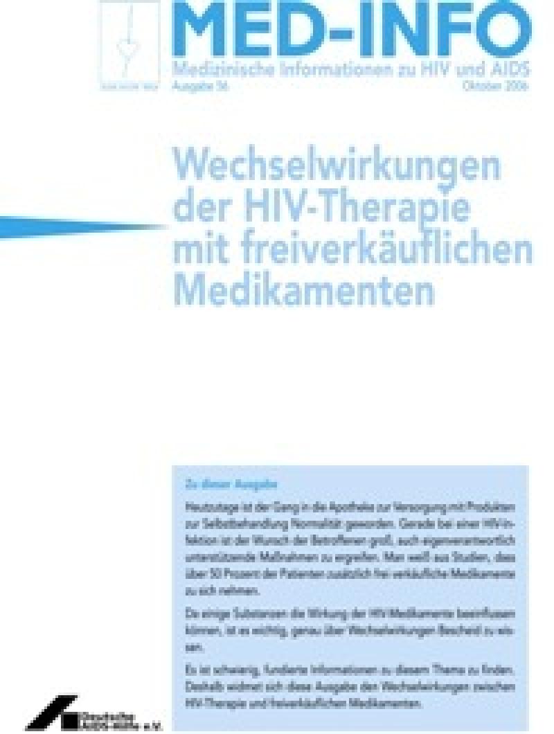 Med-Info Nr. 56 Wechselwirkungen der HIV-Therapie mit freiverkäuflichen Medikame