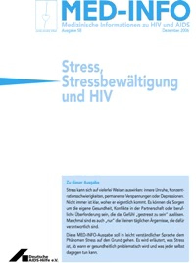 Med-Info Nr. 58 Stress, Stressbewältigung und HIV
