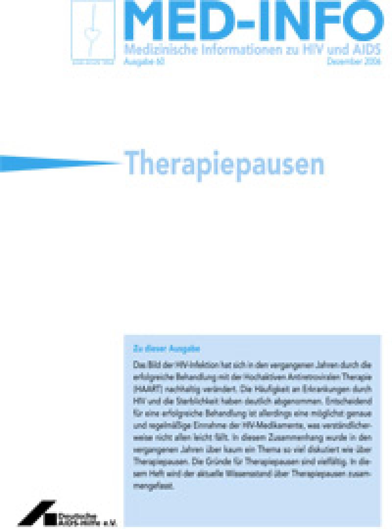 Med-Info Nr. 60 Therapiepausen