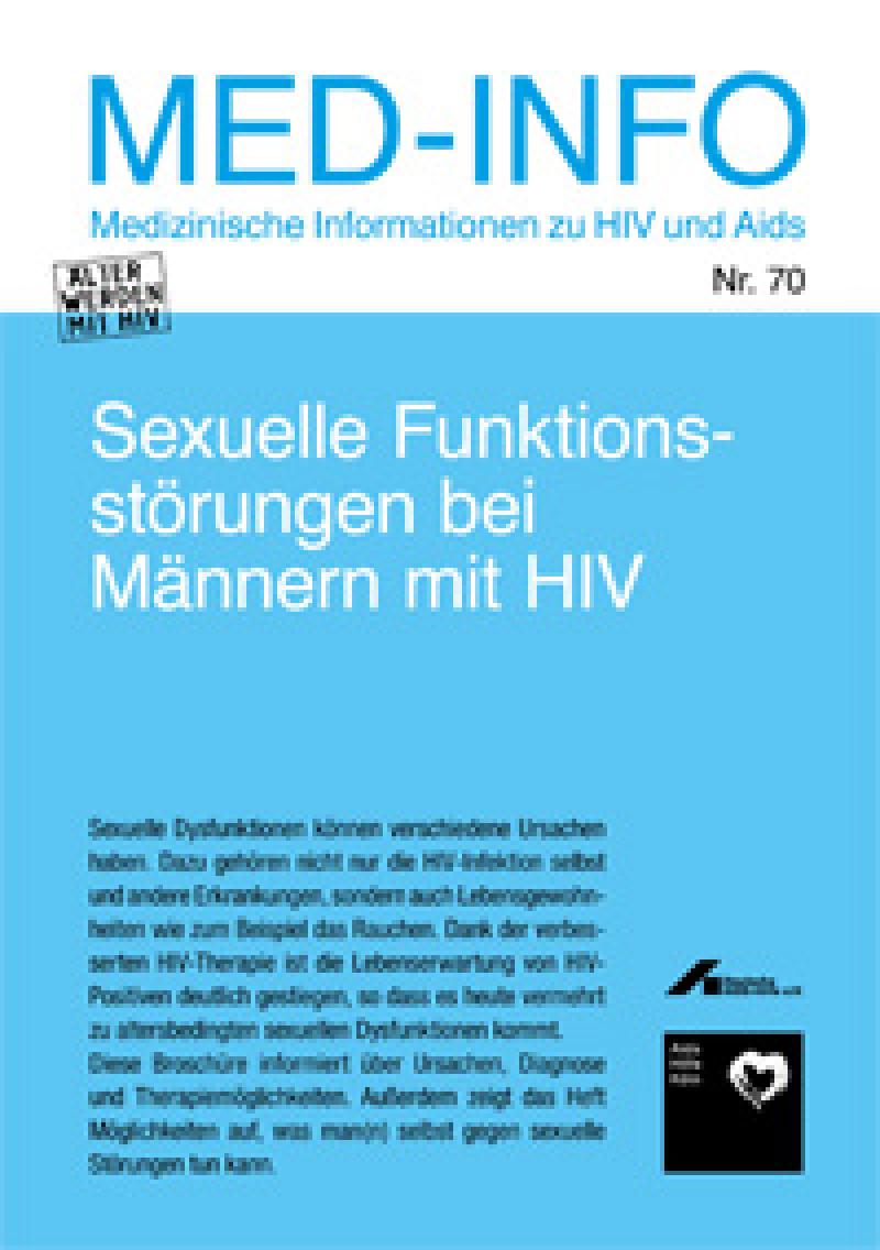 Med-Info Nr. 70 Sexuelle Funktionsstörungen bei Männern mit HIV