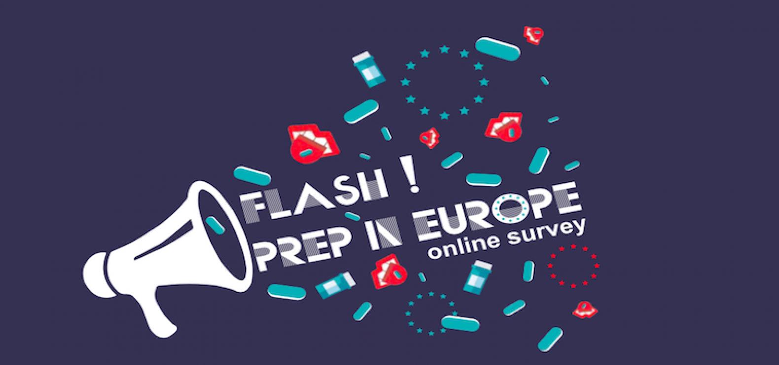 Logo der Umfrage Flash! PrEP in Europe