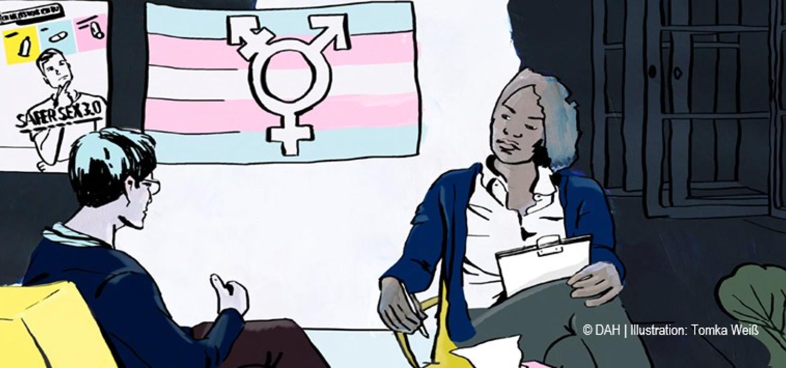 Bild zur Meldung Angebote zu sexueller Gesundheit für trans und nicht-binäre Menschen mangelhaft