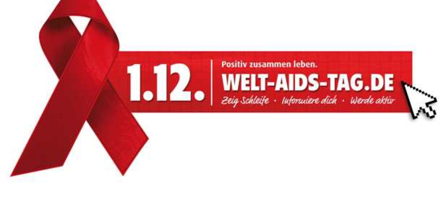Das Logo der Kampagne mit Roter Schleife